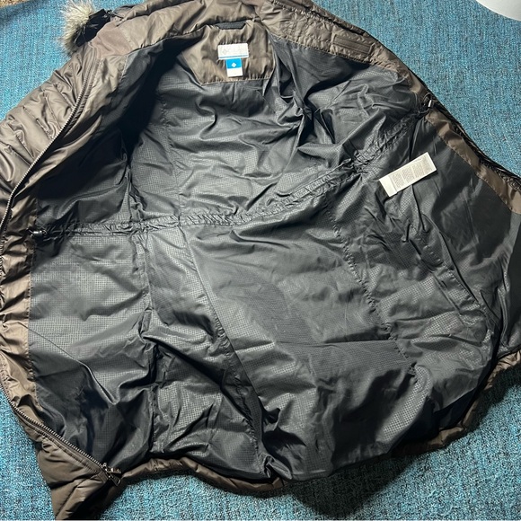 Columbia Down Home Diva Long Winter Jacket Duck Down With Faux Fur Hood - Picture 7 of 12